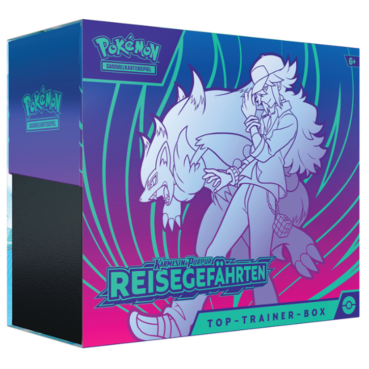 Pokémon Top Trainer Box Reisegefährten – Booster, Zubehör & Promokarte – TCG deutsch