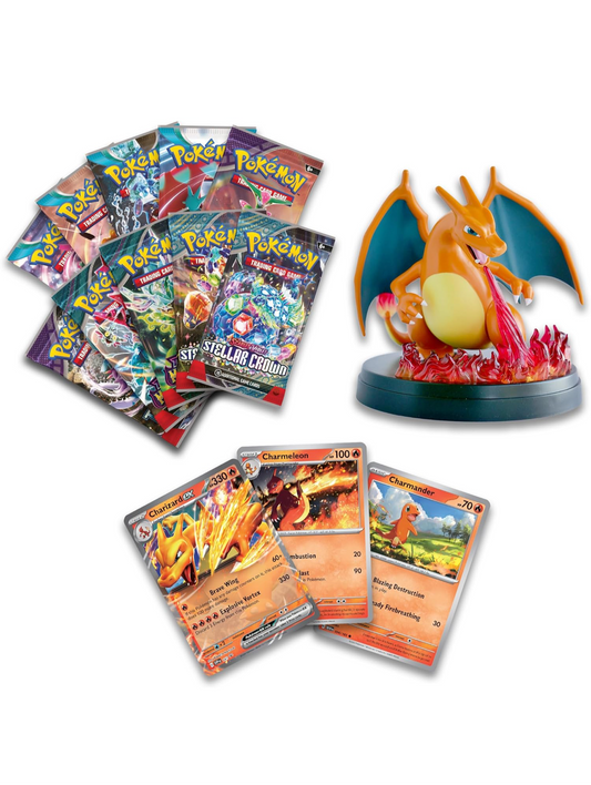 Charizard EX Super Premium Collection – Pokémon Box mit Promokarten, Zubehör und Figur