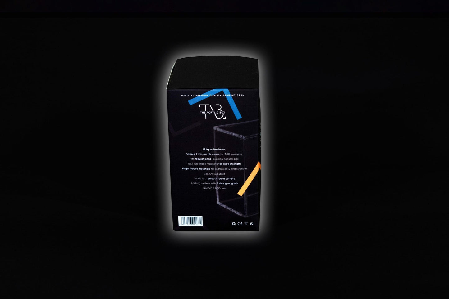 The Acrylic Box – Premium 6MM Acryl Display & Schutz für Pokémon Booster & Trainer Boxen