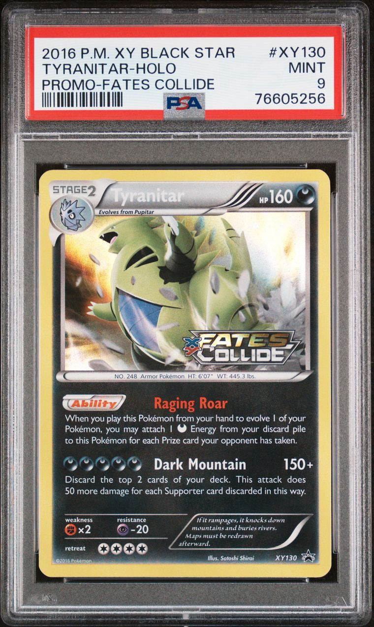 Despotar Tyranitar Holo Black Star Promo Fates Collide PSA 9