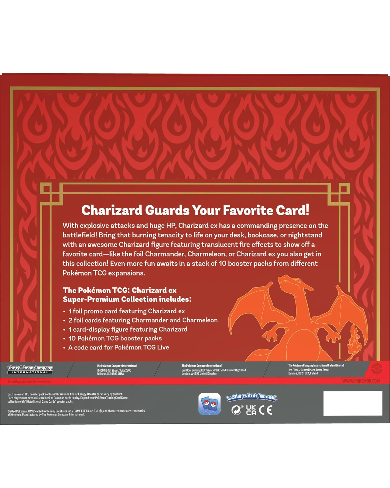 Charizard EX Super Premium Collection – Pokémon Box mit Promokarten, Zubehör und Figur