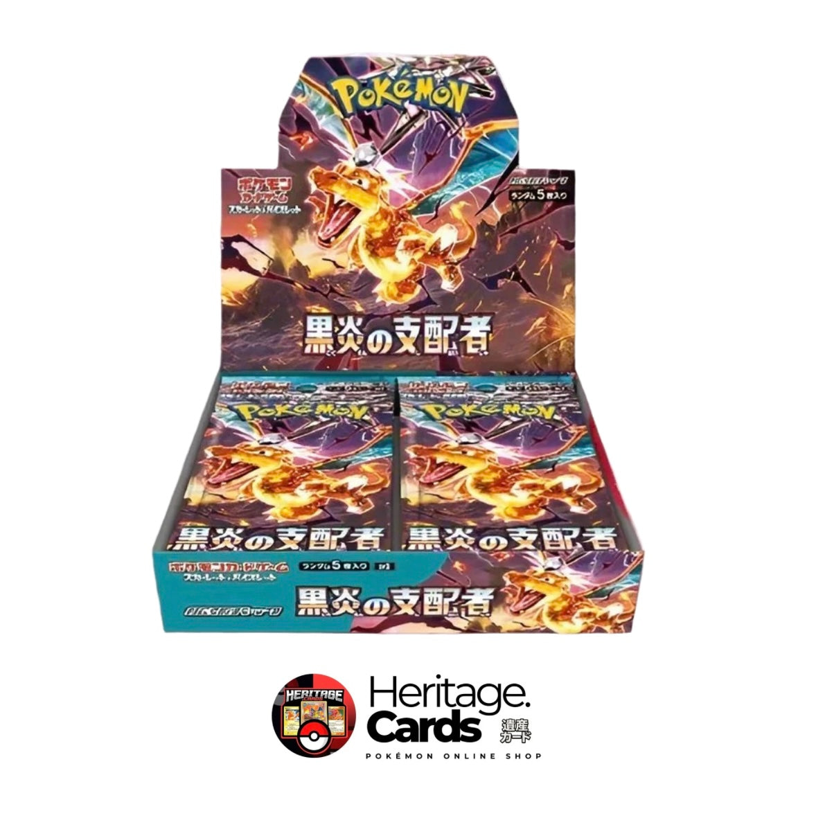 Pokémon Ruler of the Black Flame sv3 Booster Box Display - Japanisch