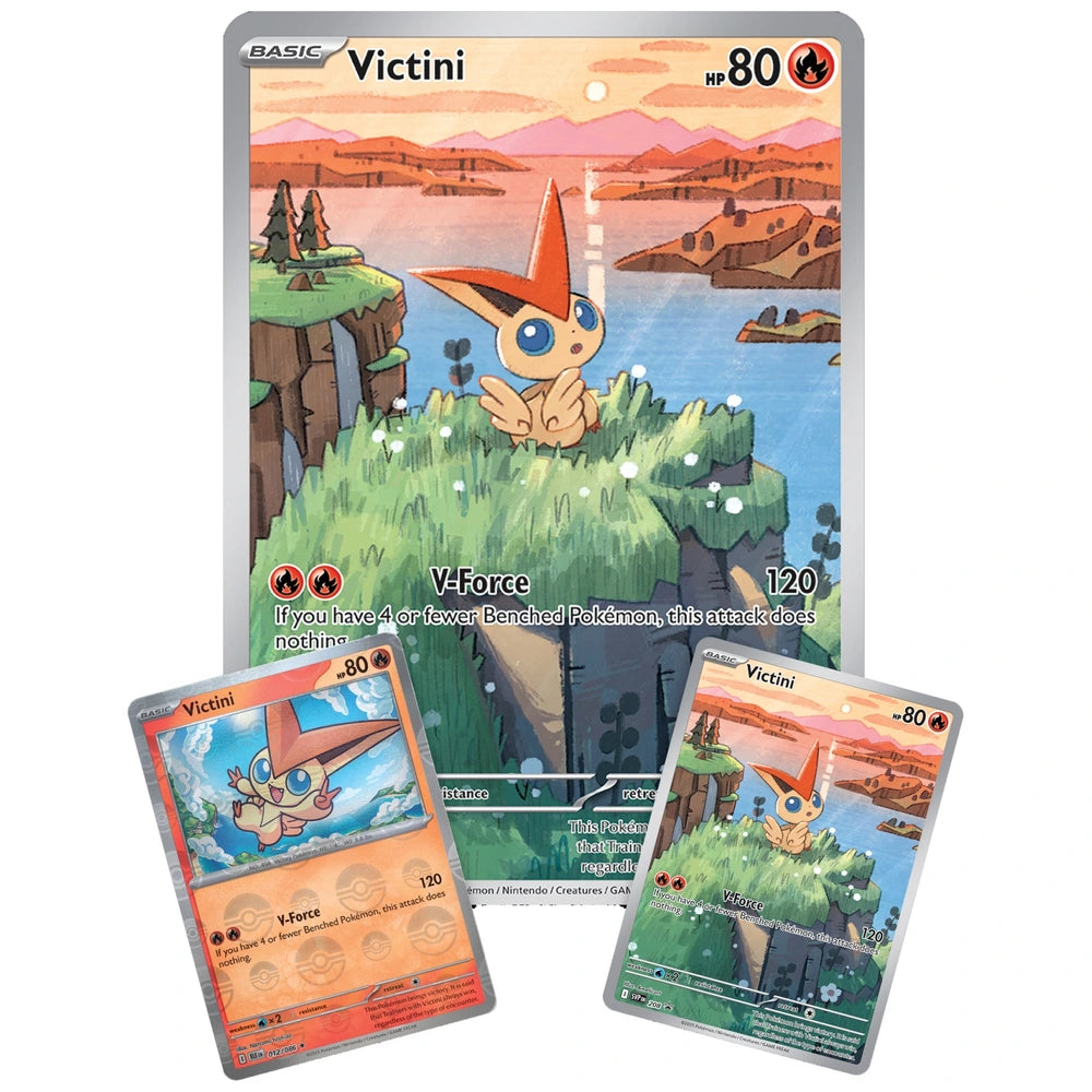 Pokémon Black Bolt White Flare Victini Illustration Collection Karmesin & Purpur OVP