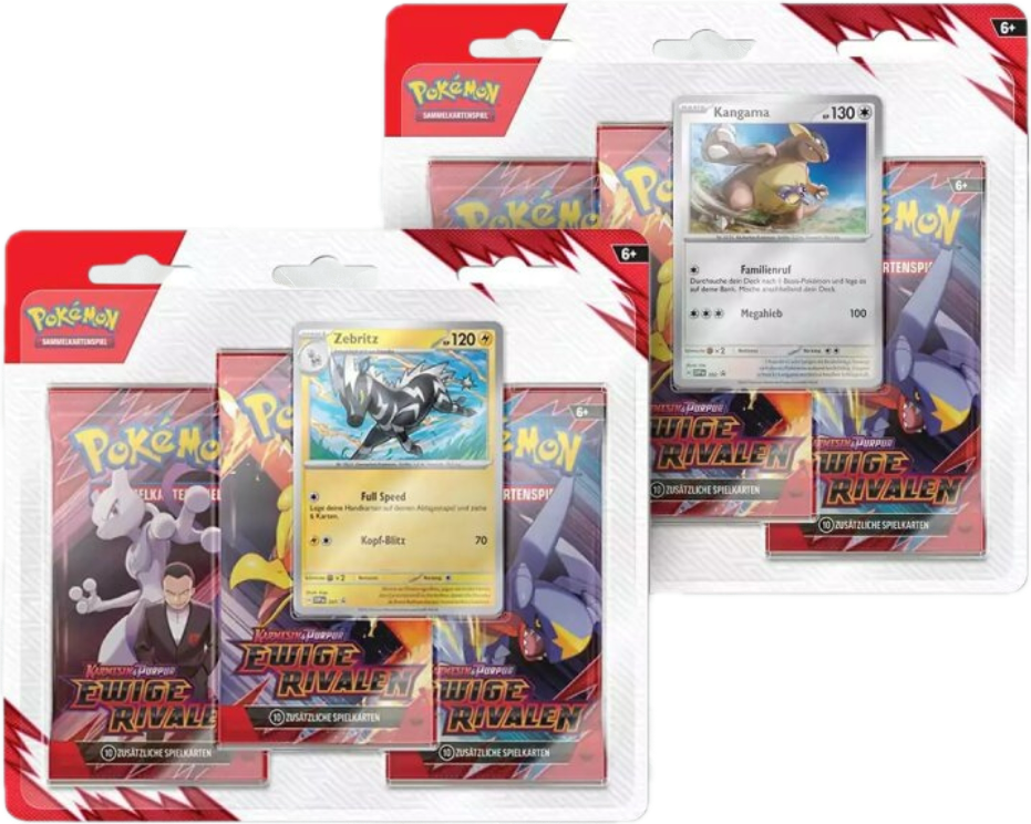 Pokémon Karmesin & Purpur Ewige Rivalen - 3-Pack-Blister - Deutsch