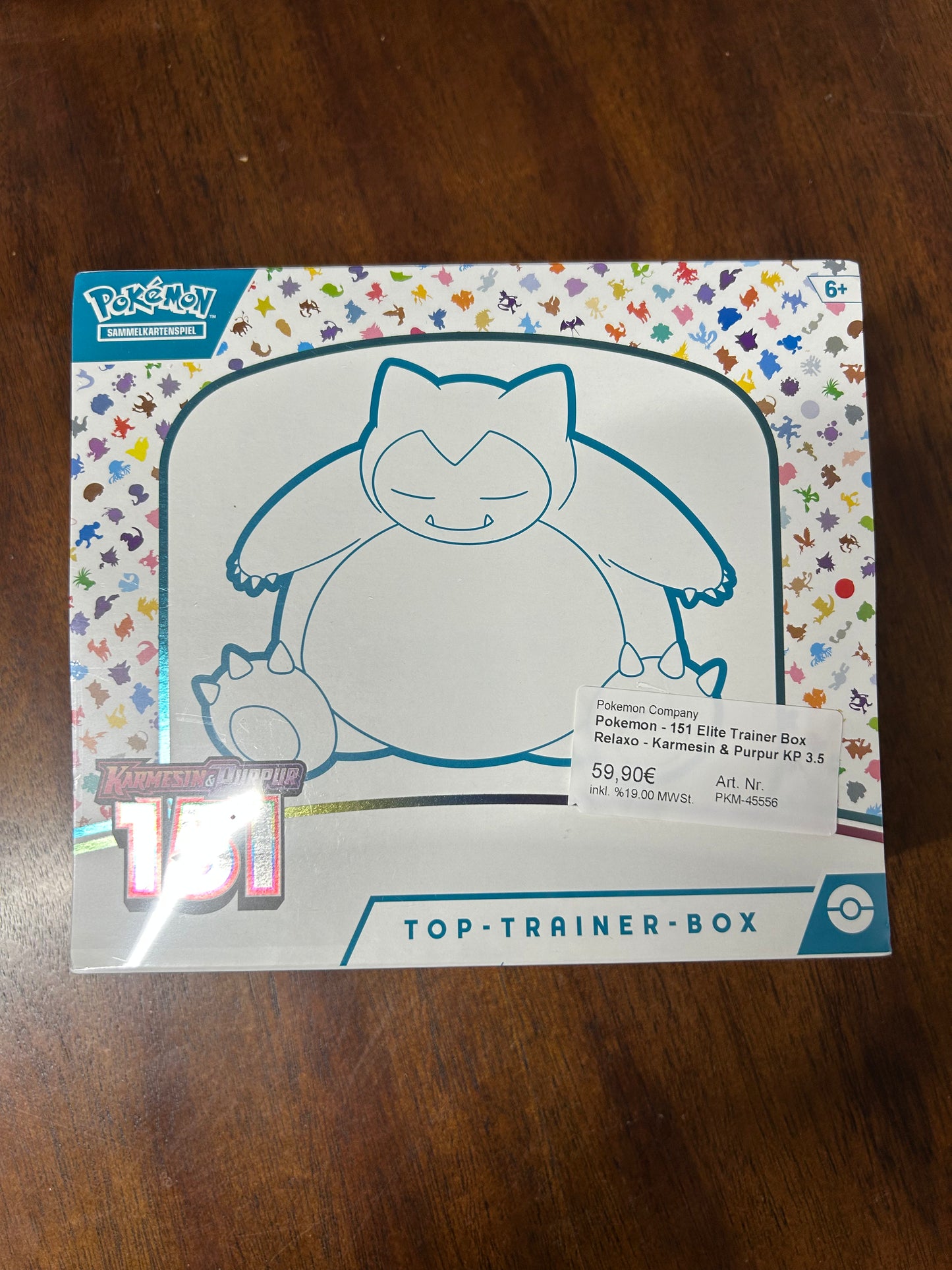 Pokémon Karmesin & Purpur - 151 Top-Trainer-Box (DE) - Preisetikett auf der Folie (siehe Bilder)