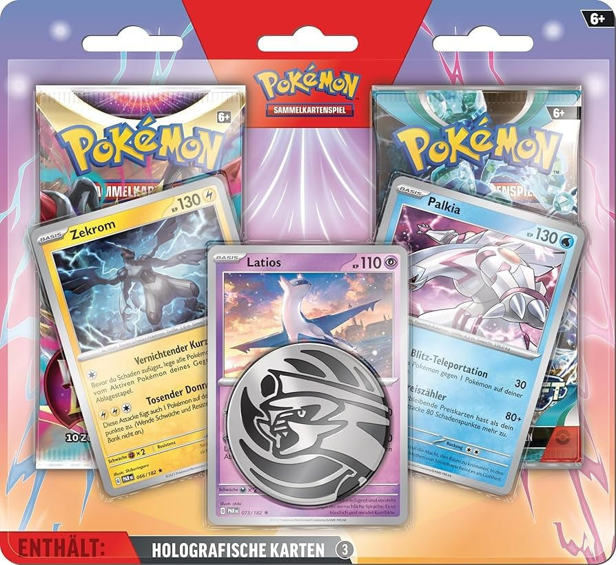 Pokémon 2-Pack Blister – Verlorener Ursprung & Paradox Rift – TCG Booster mit Promo deutsch