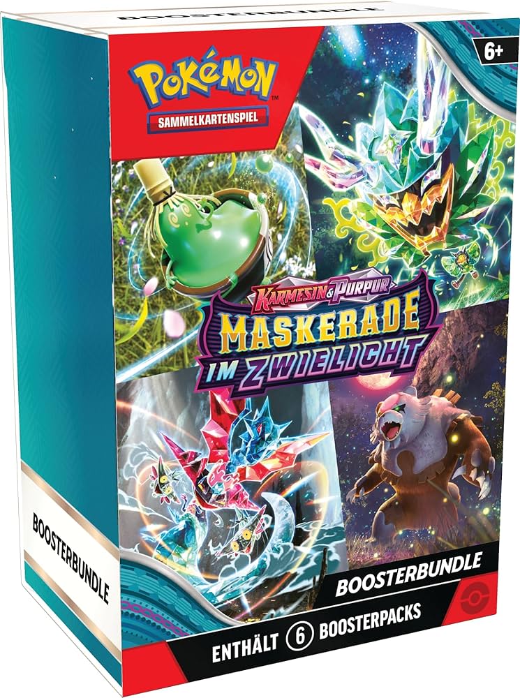 Pokémon Booster Bundle Maskerade im Zwielicht – Set mit mehreren Boostern – Deutsch TCG