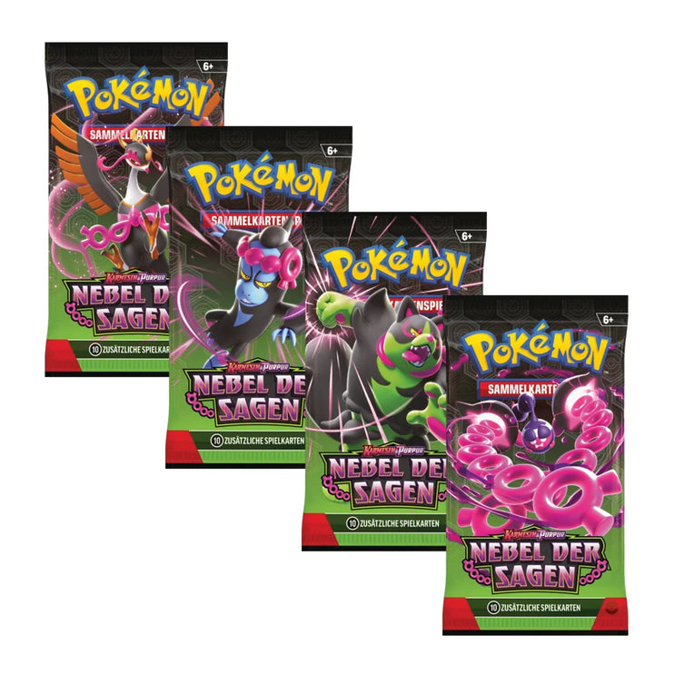 Pokémon Top-Trainer-Box Nebel der Sagen – Deutsch | 9 Boosterpacks, Promokarte & Zubehör | Scarlet & Violet SV06 | Sealed
