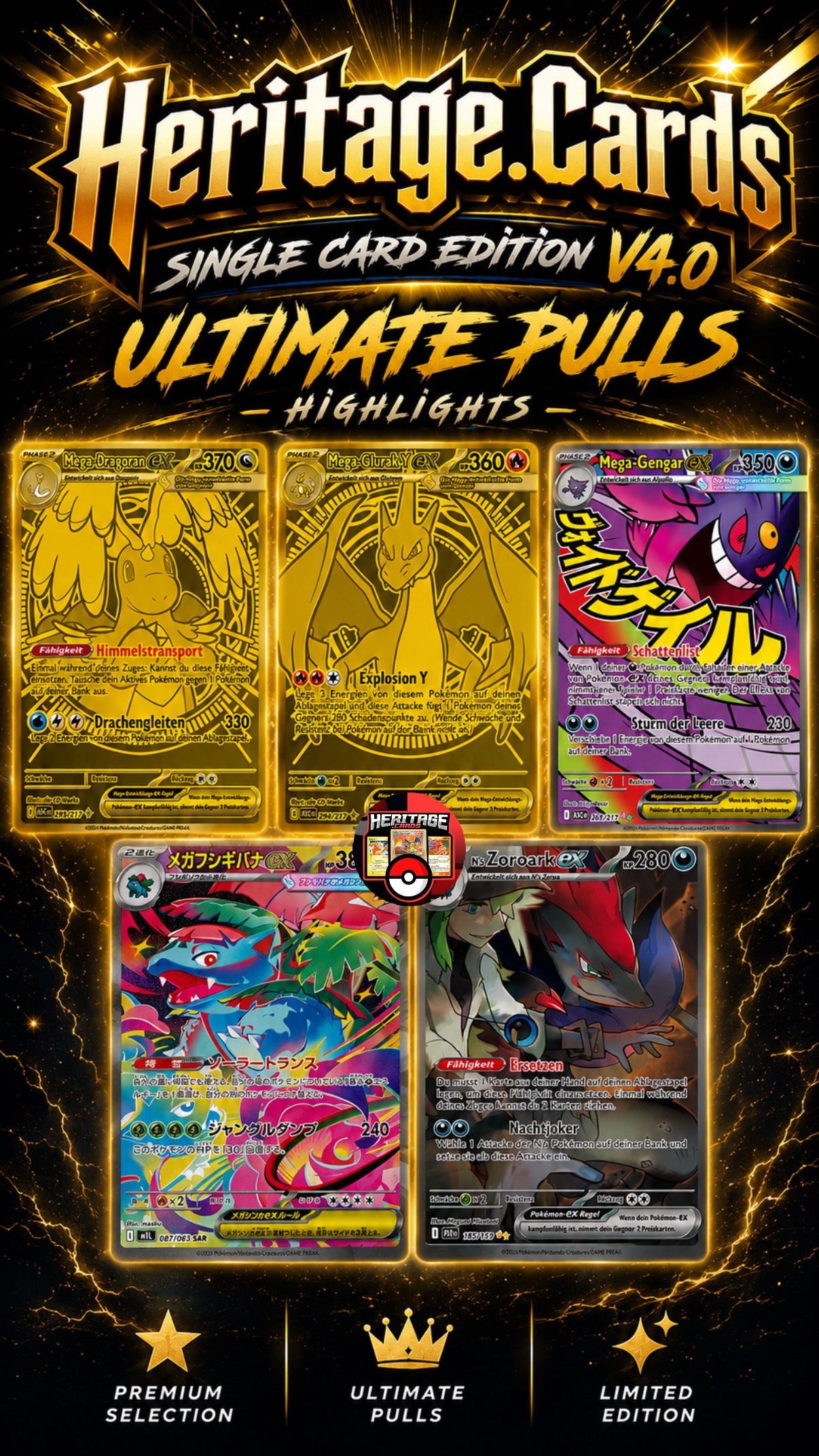 Heritage.Cards Mystery Pack V4.0 – Single Card Edition | Ultimate Pulls