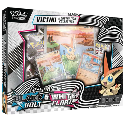 Pokémon Black Bolt White Flare Victini Illustration Collection Karmesin & Purpur OVP