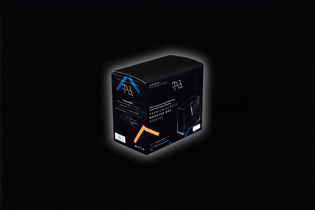 The Acrylic Box – Premium 6MM Acryl Display & Schutz für Pokémon Booster & Trainer Boxen
