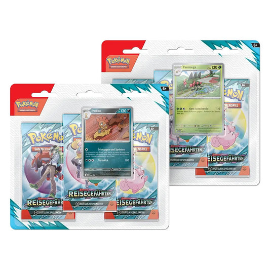 Pokémon 3-Pack Blister Reisegefährten – 3 Booster + Promokarte – TCG deutsch