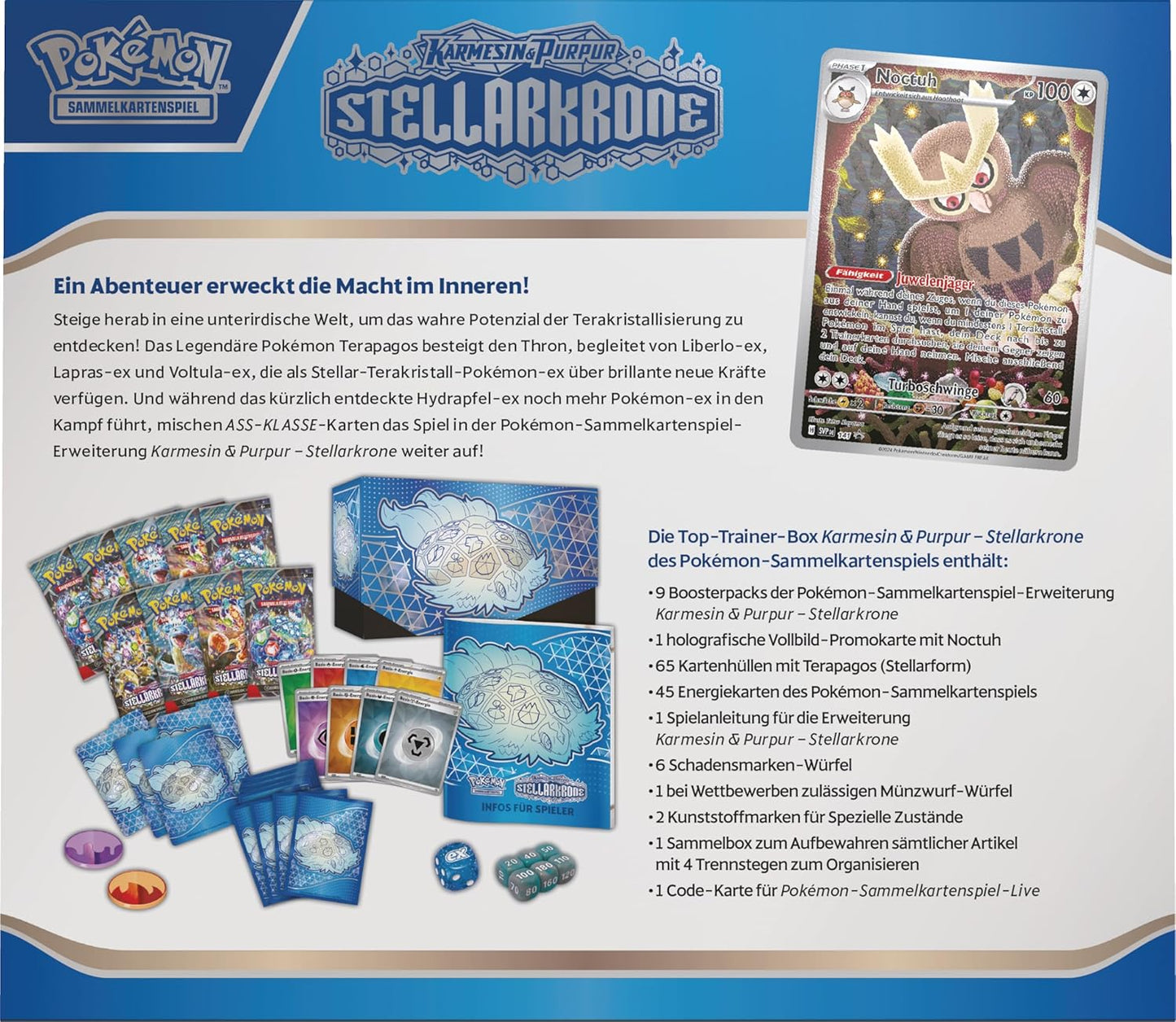 Pokémon: Karmesin & Purpur - Stellarkrone - Top Trainer Box (DEU)
