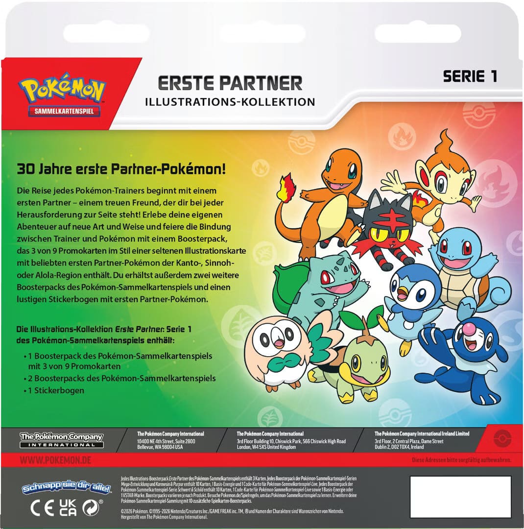 Pokémon Erste Partner Illustrations-Kollektion: Serie 1 (DE)