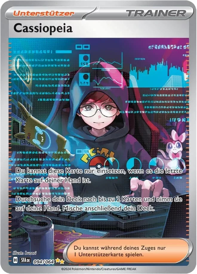 Pokémon Top-Trainer-Box Nebel der Sagen – Deutsch | 9 Boosterpacks, Promokarte & Zubehör | Scarlet & Violet SV06 | Sealed
