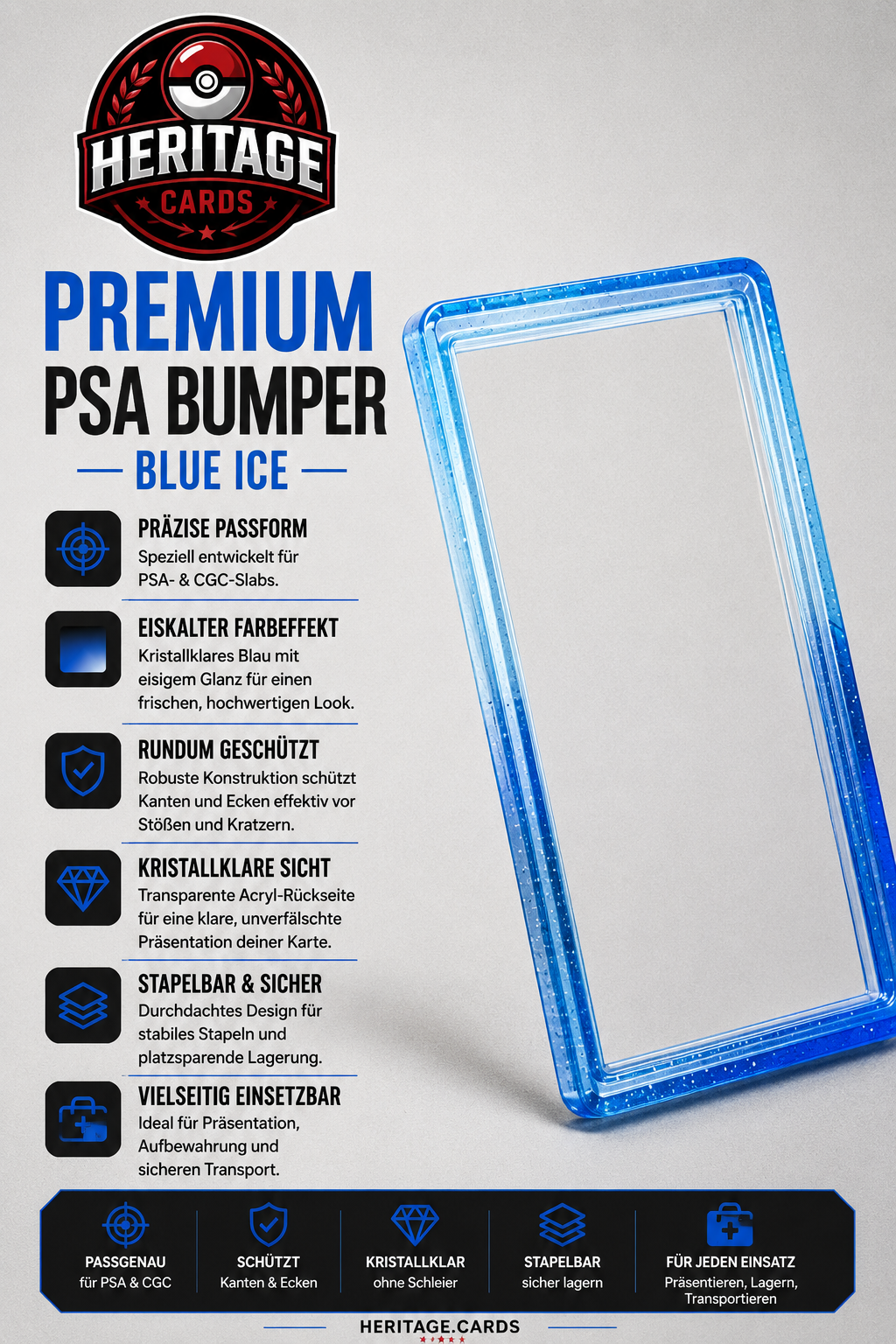 PSA CGC 35PT Slab Bumper „Blue Ice“