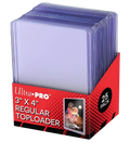 Ultra Pro Premium Toploader Kartenhüllen 25 Stück Ultra Clear Regular 3x4