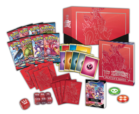 Pokémon Battle Styles Elite Trainer Box – Single Strike Urshifu | 8 Booster, Zubehör & Kartenhüllen | Englisch | Sealed TCG Box
