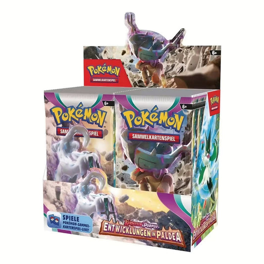 Pokémon Karmesin & Purpur - Entwicklungen in Paldea 36er Booster Display (DE)