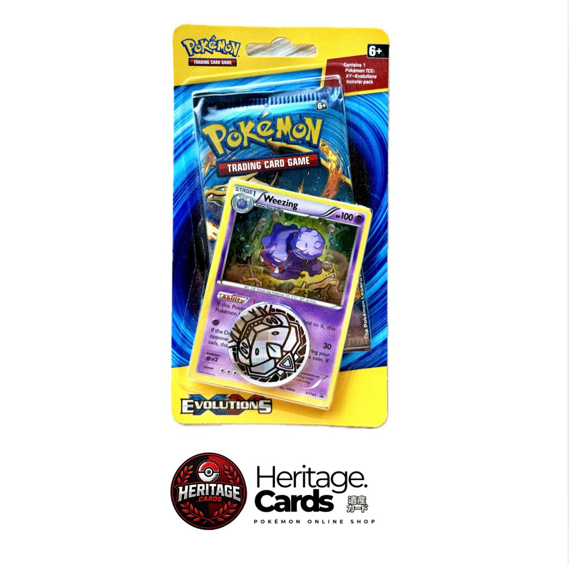Pokémon XY Evolutions Blister Pack Englisch – Weezing Promo – OVP - Charizard Artwork