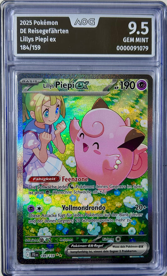 Pokémon Lillys Piepi EX AOG 9,5 - Reisegefährten JTG 184/159 - Near Mint (DE)