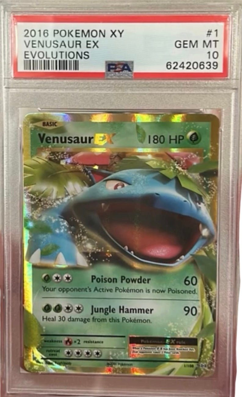 Pokémon Venusaur EX PSA 10 - Evolutions 1/100 - Near Mint (EN)
