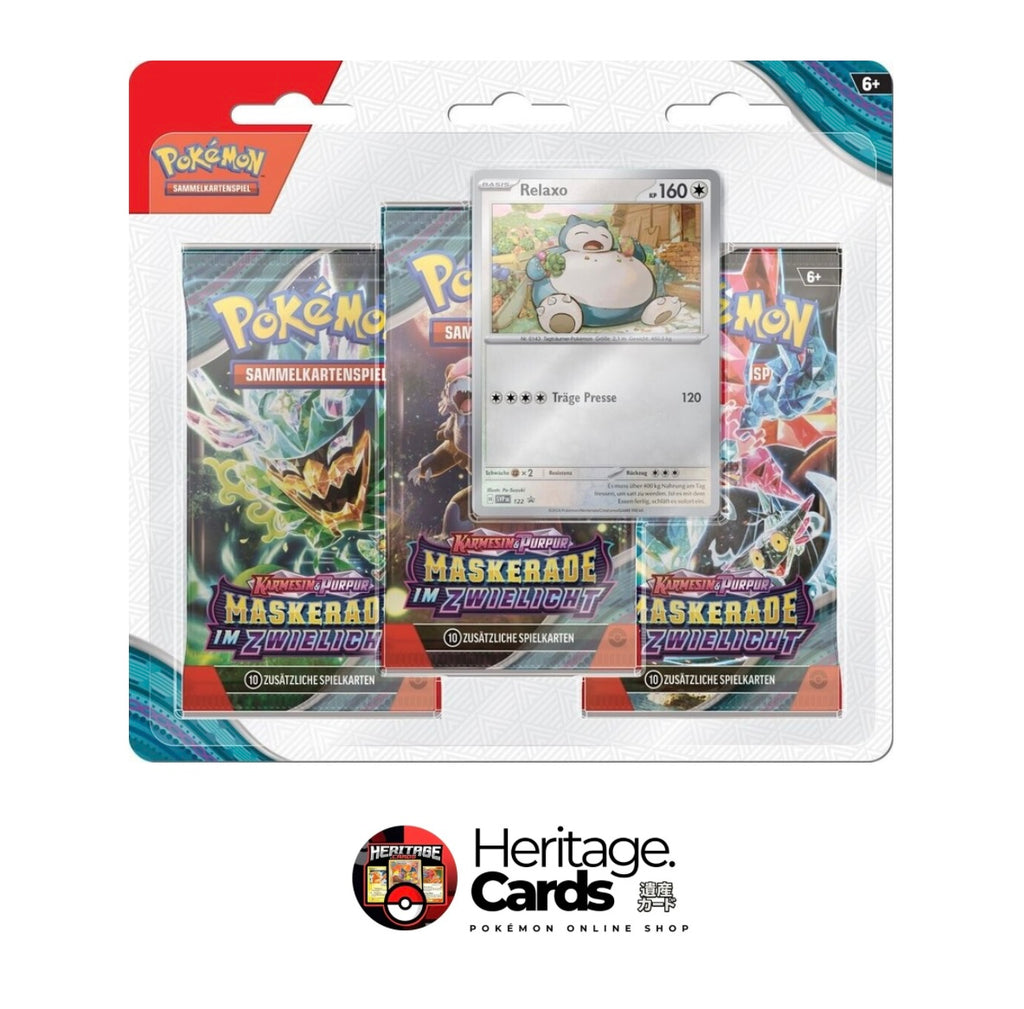 Pokémon Karmesin & Purpur Maskerade im Zwielicht - 3-Pack-Blister - Deutsch