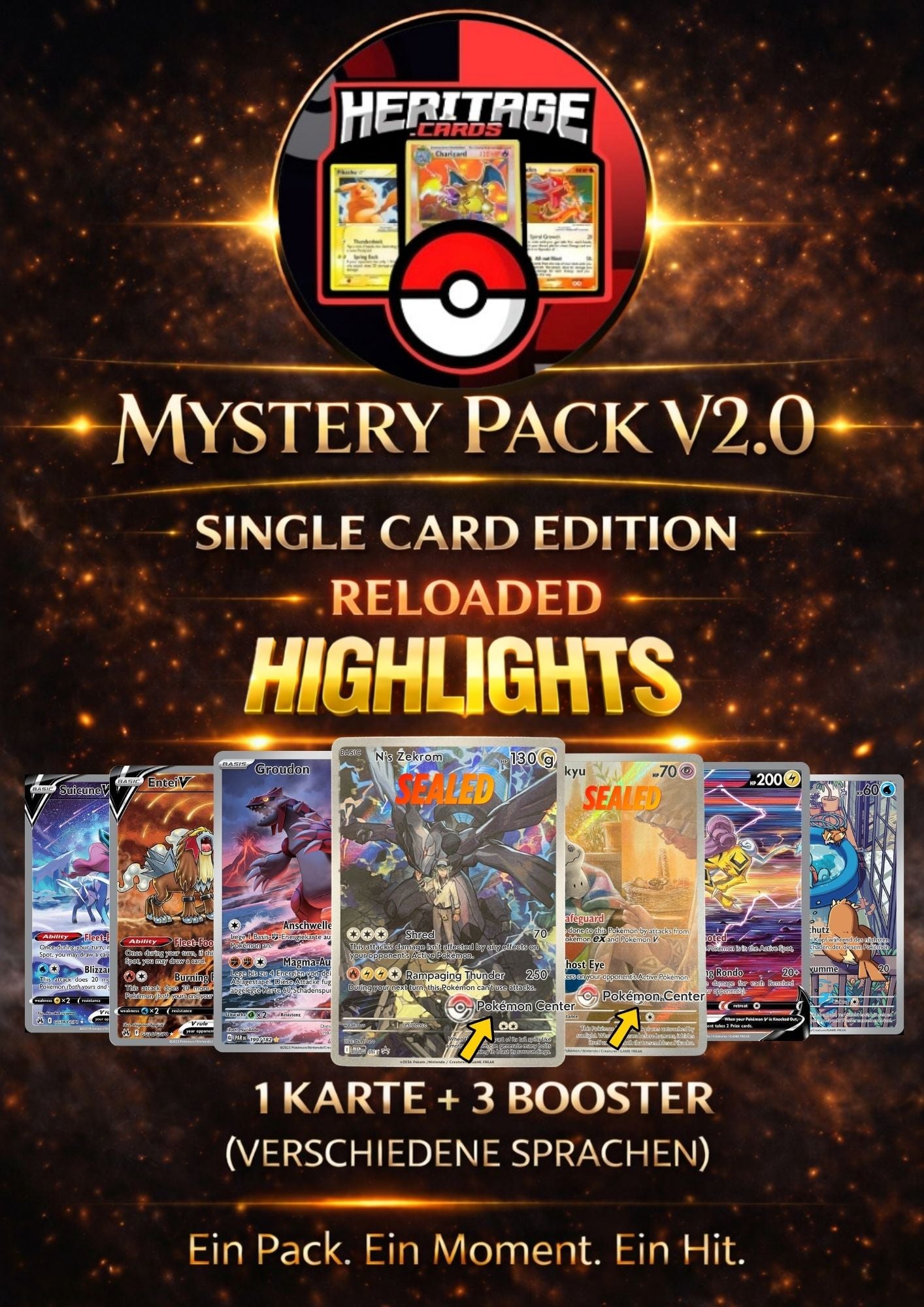 Heritage.Cards Mystery Pack V2.0 – Single Card Edition (Reloaded!)