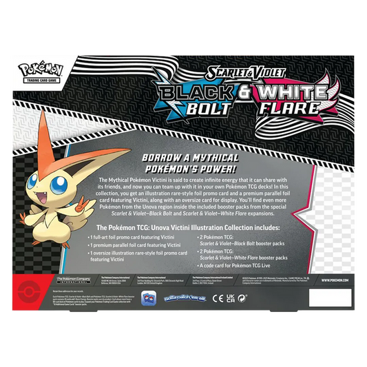 Pokémon Black Bolt White Flare Victini Illustration Collection Karmesin & Purpur OVP