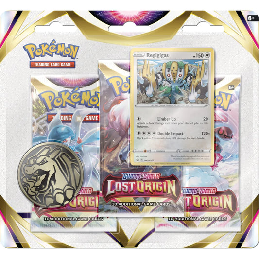 Pokémon Sword & Shield - Lost Origin 3-Pack Blister Regigigas (ENG)