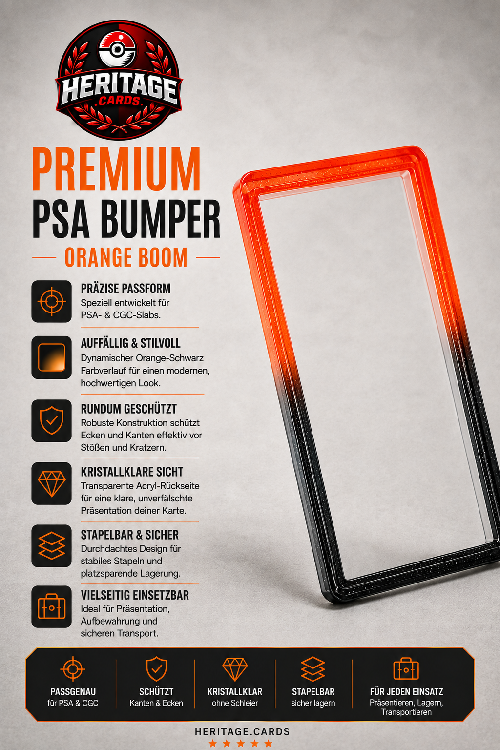 PSA CGC 35PT Slab Bumper „Orange Boom“