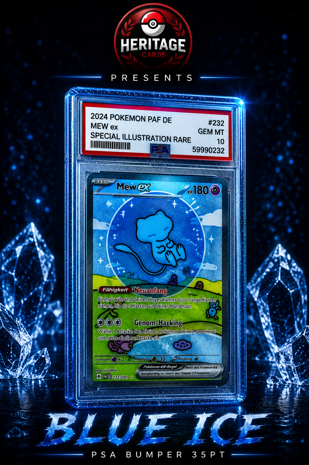 PSA CGC 35PT Slab Bumper „Blue Ice“