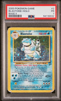 Pokémon Blastoise Holo Base Set 2 #2/130 PSA 1 – 2000
