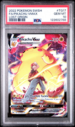 Pokémon Pikachu VMAX PSA 10 - Lost Origin TG17/TG30  - Near Mint (EN)