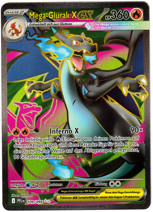 Pokémon Mega Glurak EX  - Fatale Flammen 109/094 - Near Mint (DE)