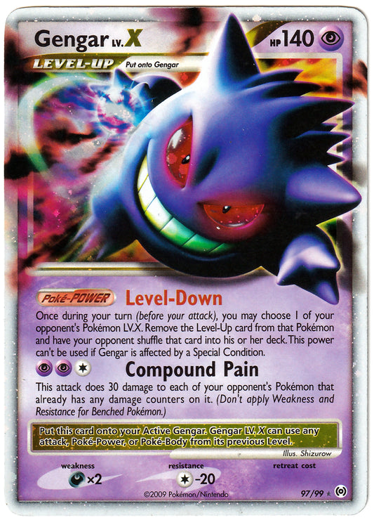 Pokémon Gengar LV.X  - Arceus 97/99 - Excellent (EN)