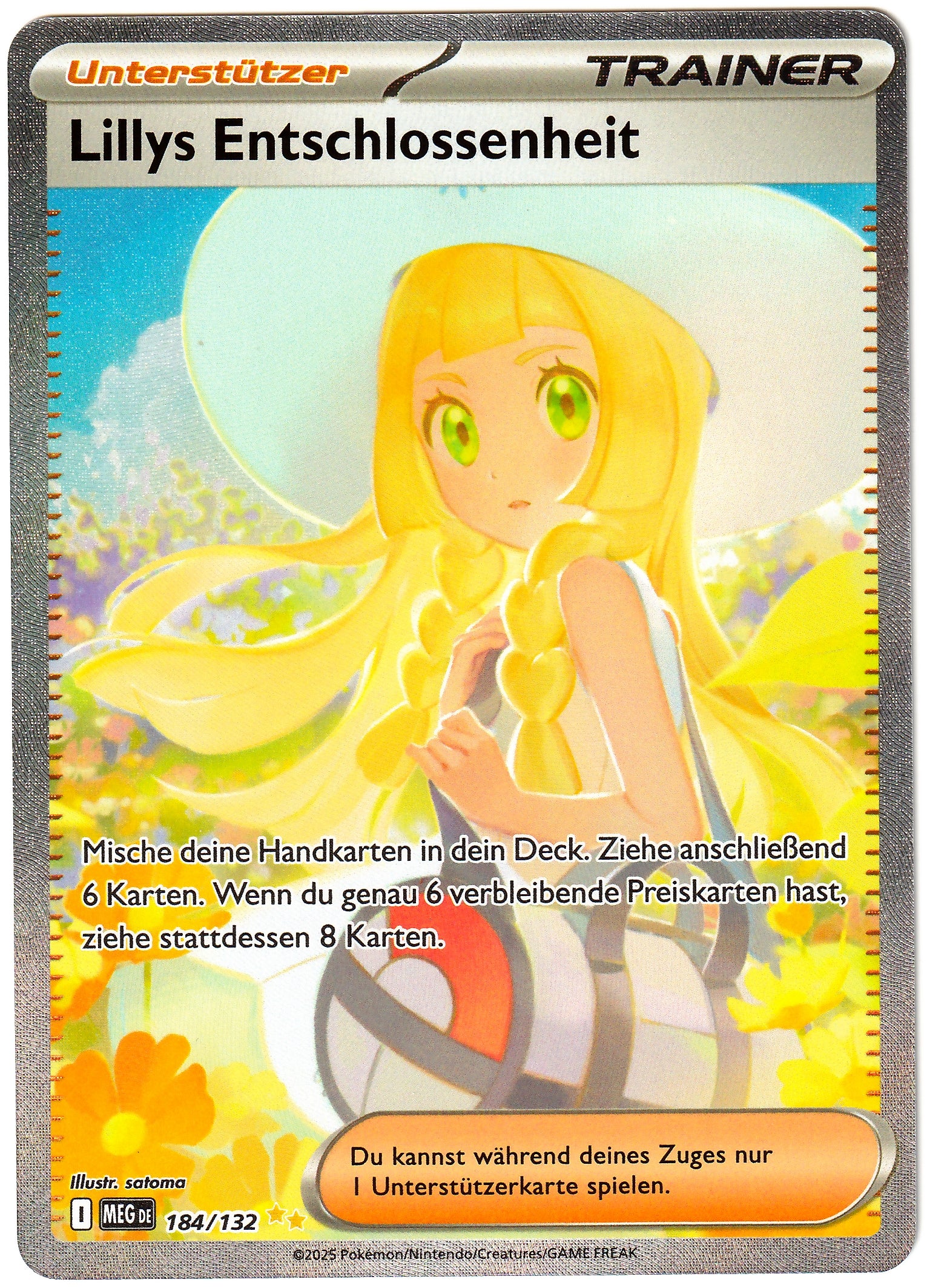Pokémon Lillys Entschlossenheit - Mega Entwicklung 184/132 - Near Mint (DE)