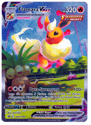 Pokémon Flamara VMAX - SWSH180 Promo - Near Mint (DE)