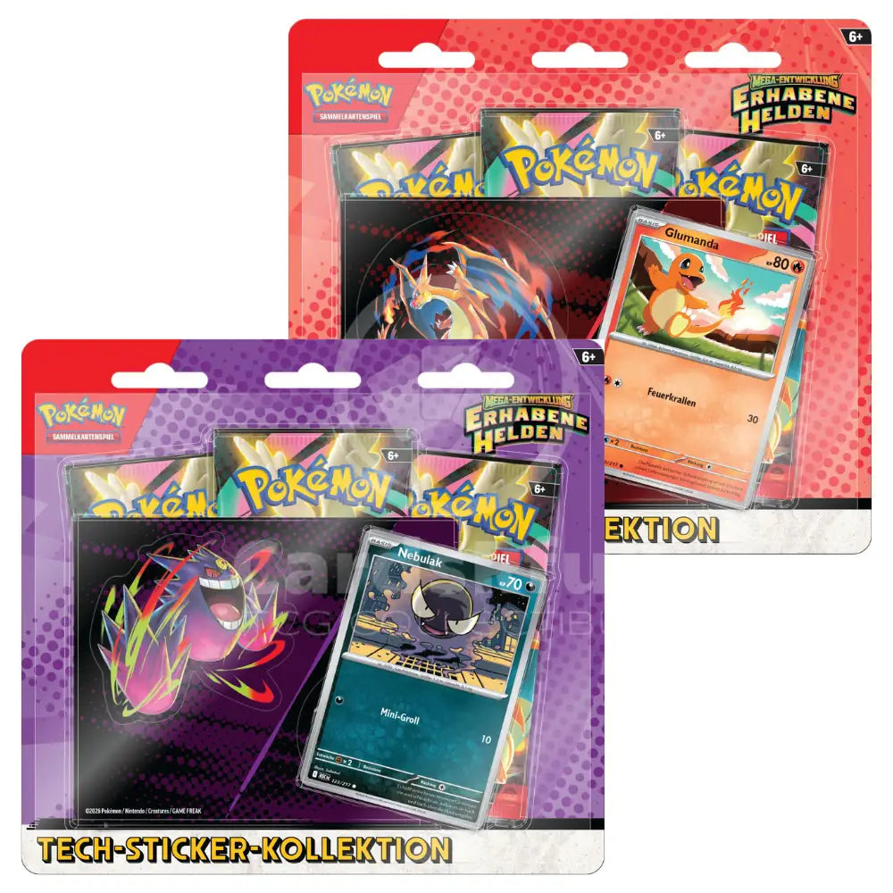 Pokémon Mega Entwicklung Erhabene Helden - 3-Pack-Blister Case - Deutsch