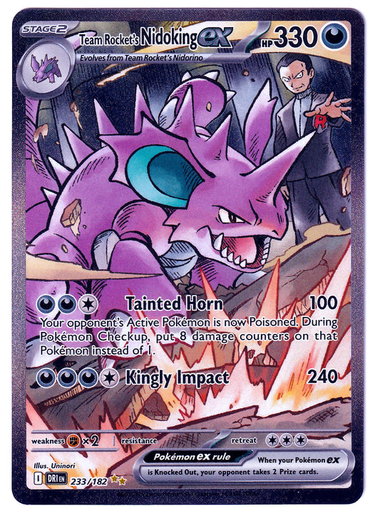 Pokémon Team Rockets Nidoking ex - Destined Rivals 230/182 - Near Mint (EN) #1