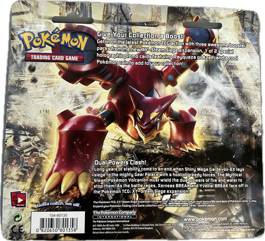 Pokémon XY Steam Siege 3 Pack Blister ENG OVP