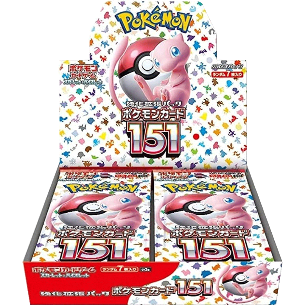 Pokémon 151 Display Japanisch – 20 Boosterpacks | Mew, Glurak & Kanto-Klassiker | Hochwertiges Japan-Set | Sealed
