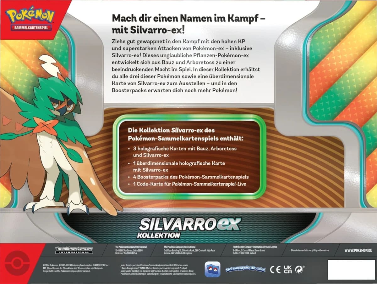 Pokémon Silvarro EX - Kollektion (DEU)