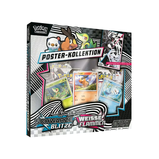 Pokémon Schwarze Blitze Weiße Flammen Poster Kollektion Karmesin & Purpur OVP